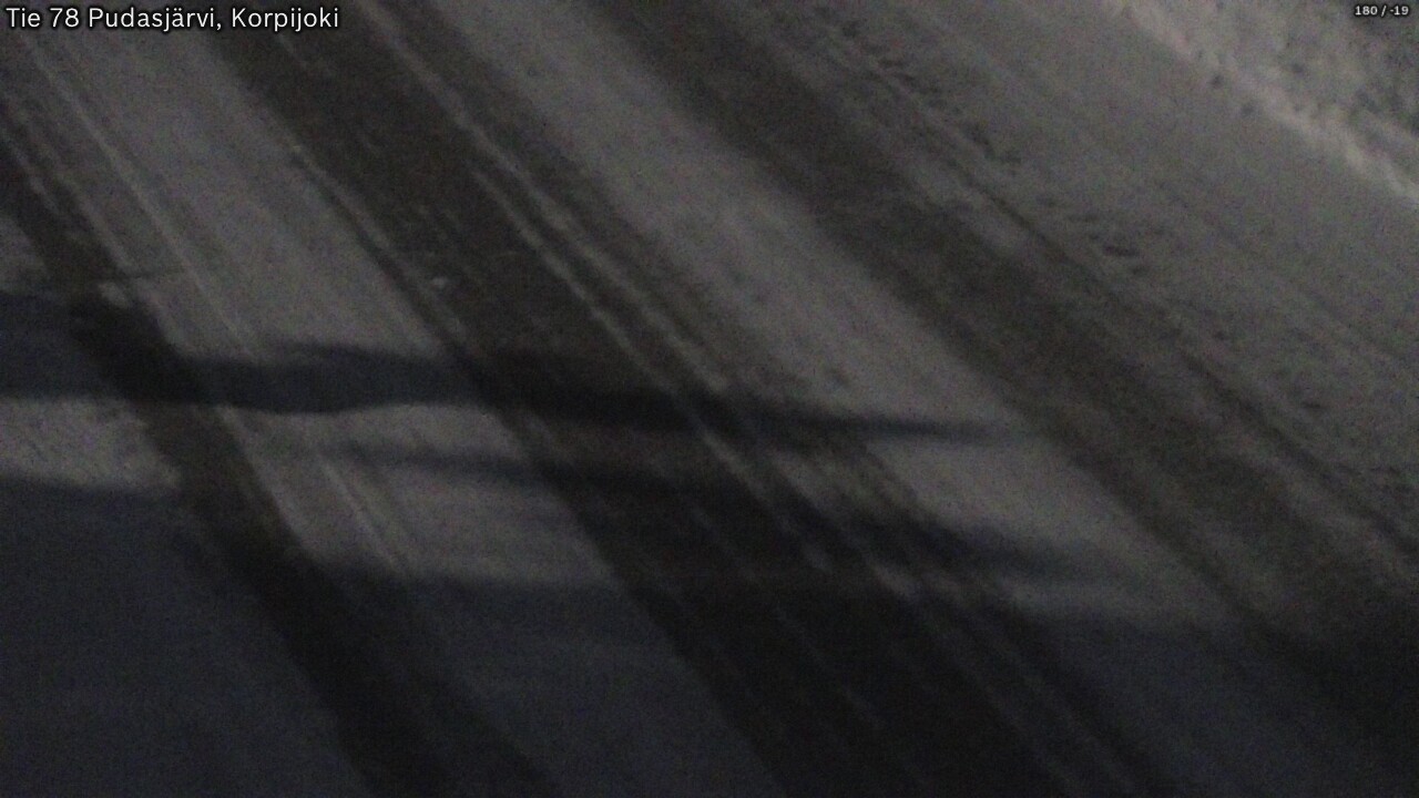 Weather Camera Image Väg 78 Pudasjärvi, Korpijoki, Pudasjärvi, Pohjois-Pohjanmaa