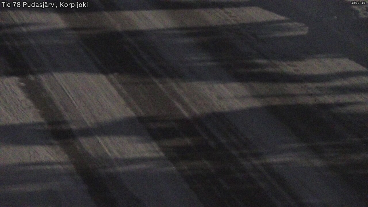 Weather Camera Image Väg 78 Pudasjärvi, Korpijoki, Pudasjärvi, Pohjois-Pohjanmaa