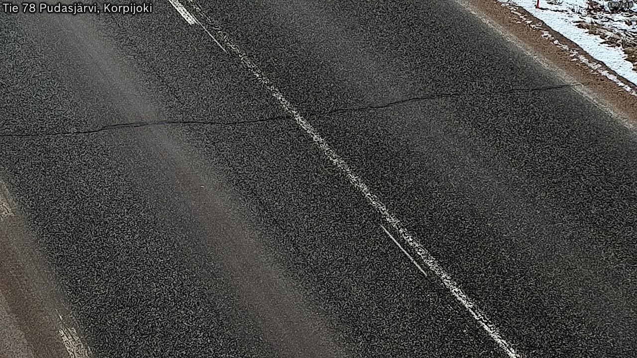 Kelikamerat Kuva Tie 78 Pudasjärvi, Korpijo, Pudasjärvi, Pohjois-Pohjanmaa