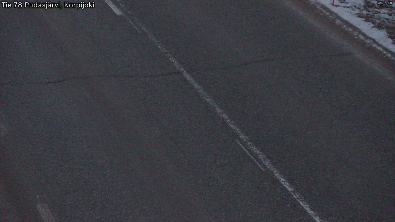 Kelikamerat Kuva Tie 78 Pudasjärvi, Korpijo, Pudasjärvi, Pohjois-Pohjanmaa