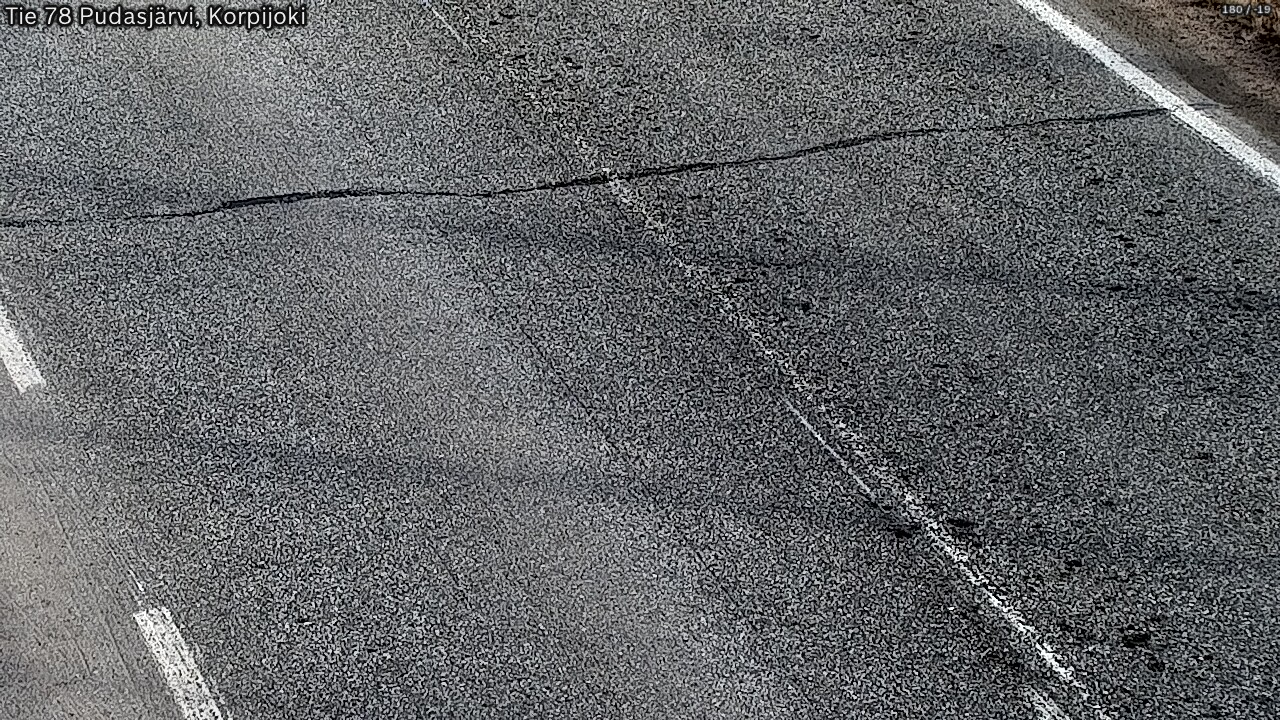 Kelikamerat Kuva Tie 78 Pudasjärvi, Korpijo, Pudasjärvi, Pohjois-Pohjanmaa