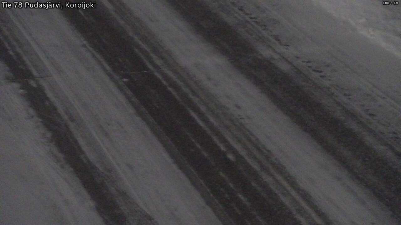 Weather Camera Image Road 78 Pudasjärvi, Korpijoki, Pudasjärvi, Pohjois-Pohjanmaa