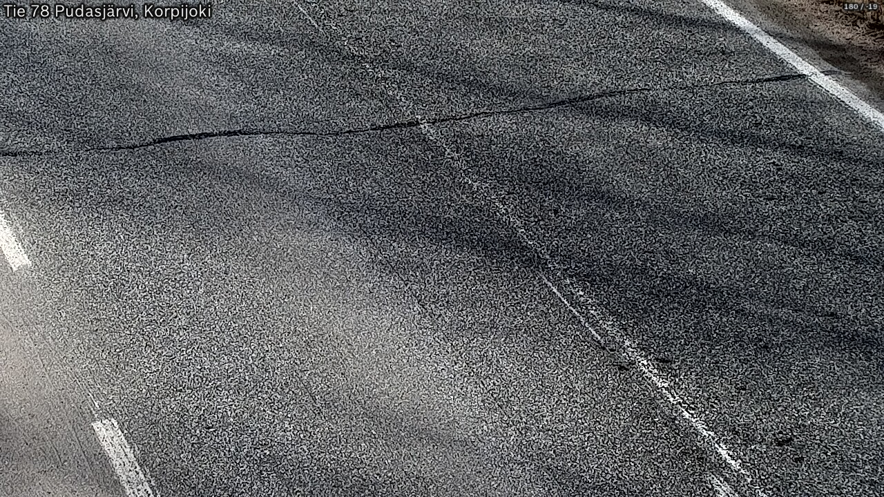 Kelikamerat Kuva Tie 78 Pudasjärvi, Korpijo, Pudasjärvi, Pohjois-Pohjanmaa