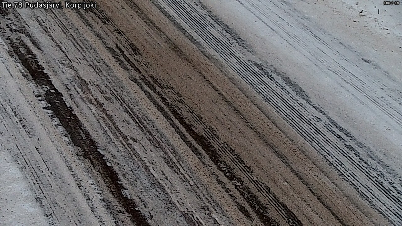 Weather Camera Image Road 78 Pudasjärvi, Korpijoki, Pudasjärvi, Pohjois-Pohjanmaa