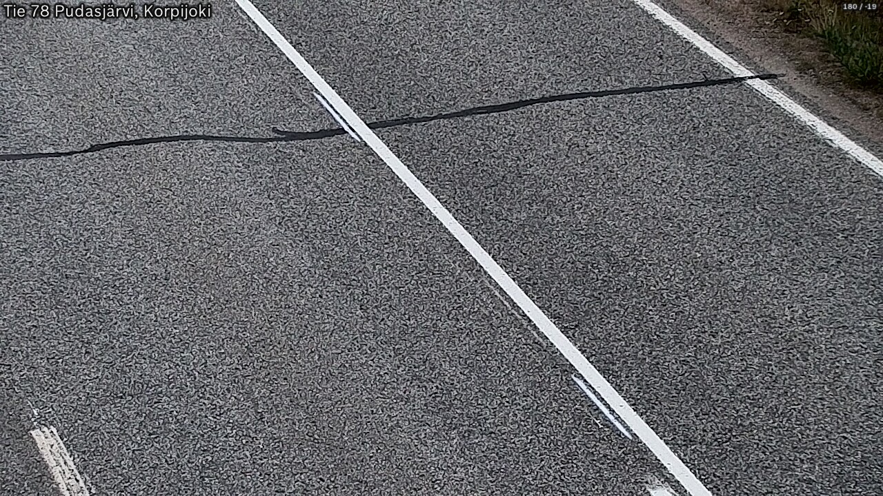 Kelikamerat Kuva Tie 78 Pudasjärvi, Korpijo, Pudasjärvi, Pohjois-Pohjanmaa