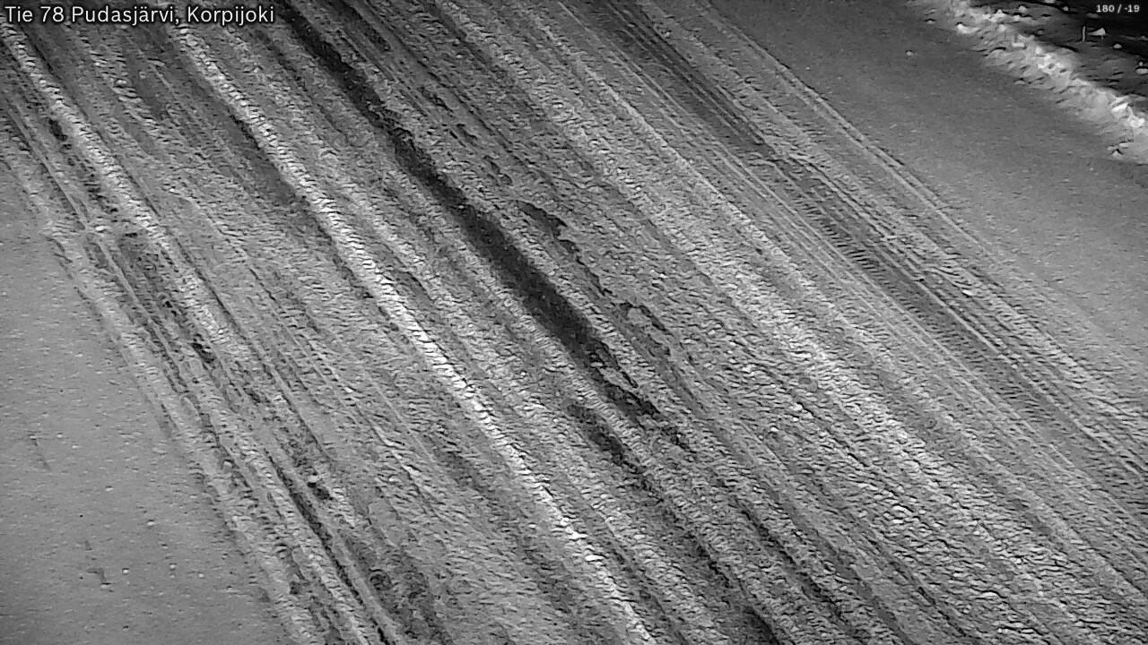 Weather Camera Image Road 78 Pudasjärvi, Korpijoki, Pudasjärvi, Pohjois-Pohjanmaa