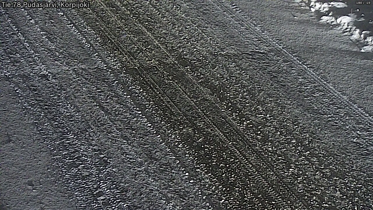 Weather Camera Image Road 78 Pudasjärvi, Korpijoki, Pudasjärvi, Pohjois-Pohjanmaa
