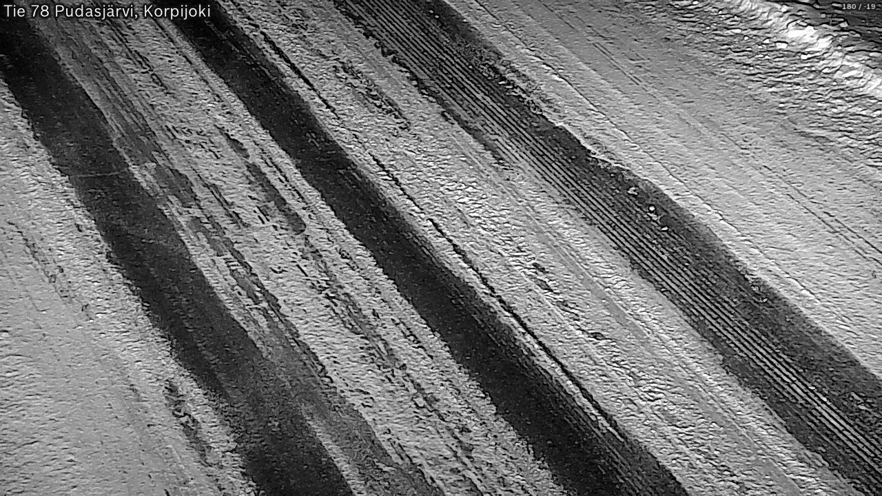 Weather Camera Image Road 78 Pudasjärvi, Korpijoki, Pudasjärvi, Pohjois-Pohjanmaa