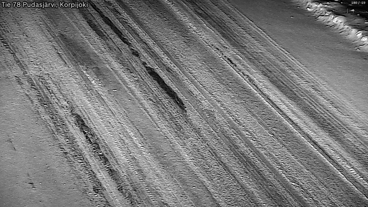 Weather Camera Image Road 78 Pudasjärvi, Korpijoki, Pudasjärvi, Pohjois-Pohjanmaa