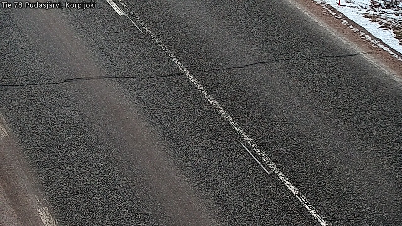 Kelikamerat Kuva Tie 78 Pudasjärvi, Korpijo, Pudasjärvi, Pohjois-Pohjanmaa