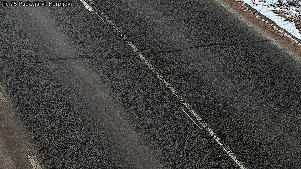 Kelikamerat Kuva Tie 78 Pudasjärvi, Korpijo, Pudasjärvi, Pohjois-Pohjanmaa