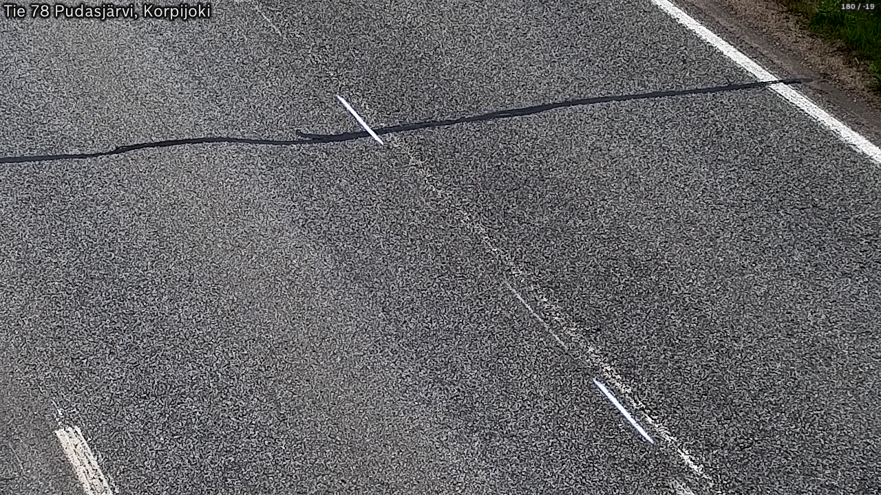 Kelikamerat Kuva Tie 78 Pudasjärvi, Korpijo, Pudasjärvi, Pohjois-Pohjanmaa