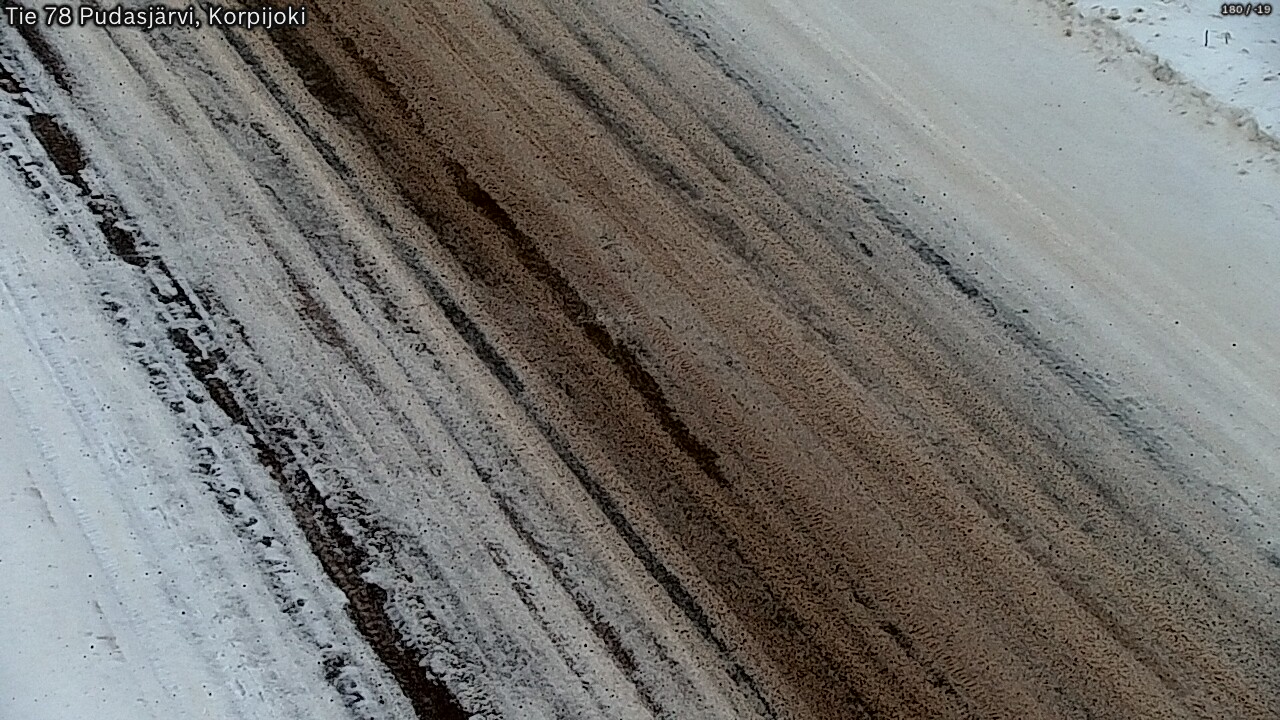 Weather Camera Image Road 78 Pudasjärvi, Korpijoki, Pudasjärvi, Pohjois-Pohjanmaa