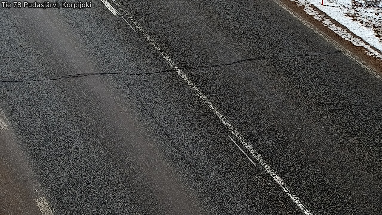 Kelikamerat Kuva Tie 78 Pudasjärvi, Korpijo, Pudasjärvi, Pohjois-Pohjanmaa