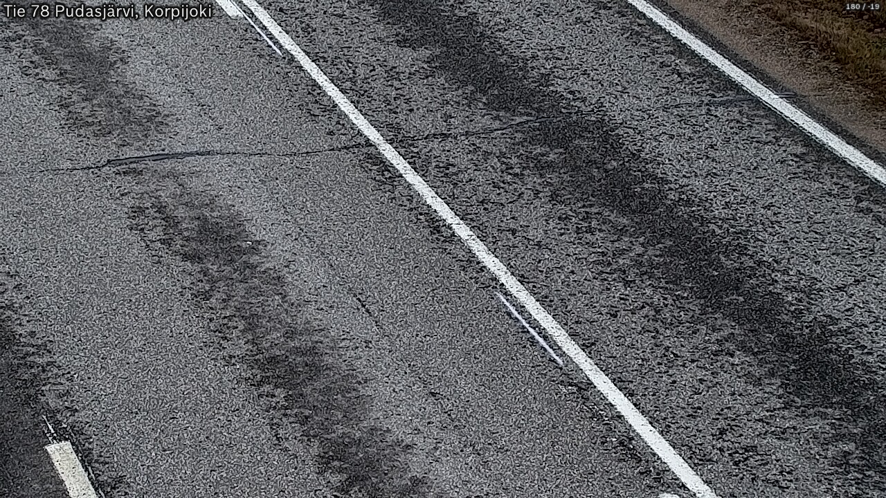 Kelikamerat Kuva Tie 78 Pudasjärvi, Korpijo, Pudasjärvi, Pohjois-Pohjanmaa