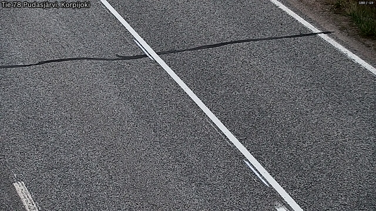 Kelikamerat Kuva Tie 78 Pudasjärvi, Korpijo, Pudasjärvi, Pohjois-Pohjanmaa