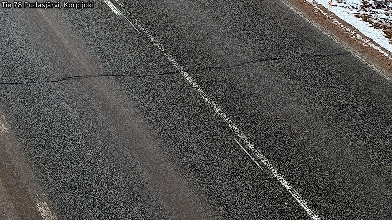 Kelikamerat Kuva Tie 78 Pudasjärvi, Korpijo, Pudasjärvi, Pohjois-Pohjanmaa