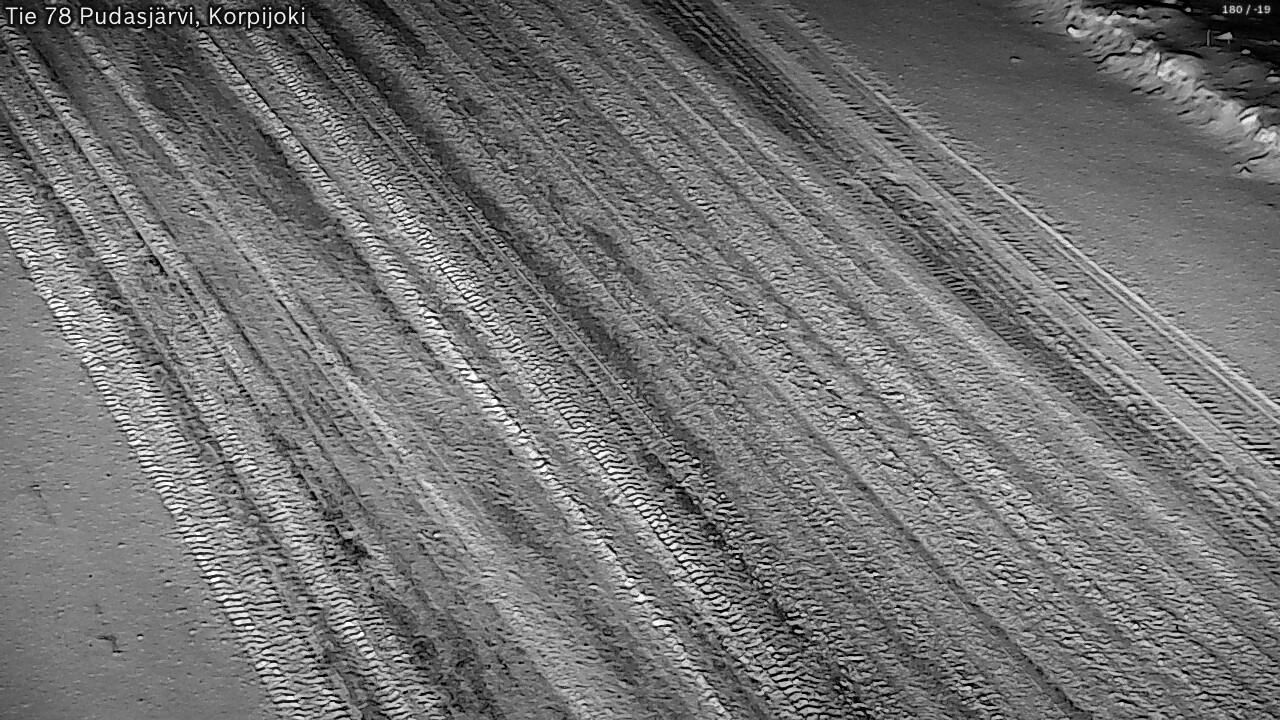 Weather Camera Image Road 78 Pudasjärvi, Korpijoki, Pudasjärvi, Pohjois-Pohjanmaa