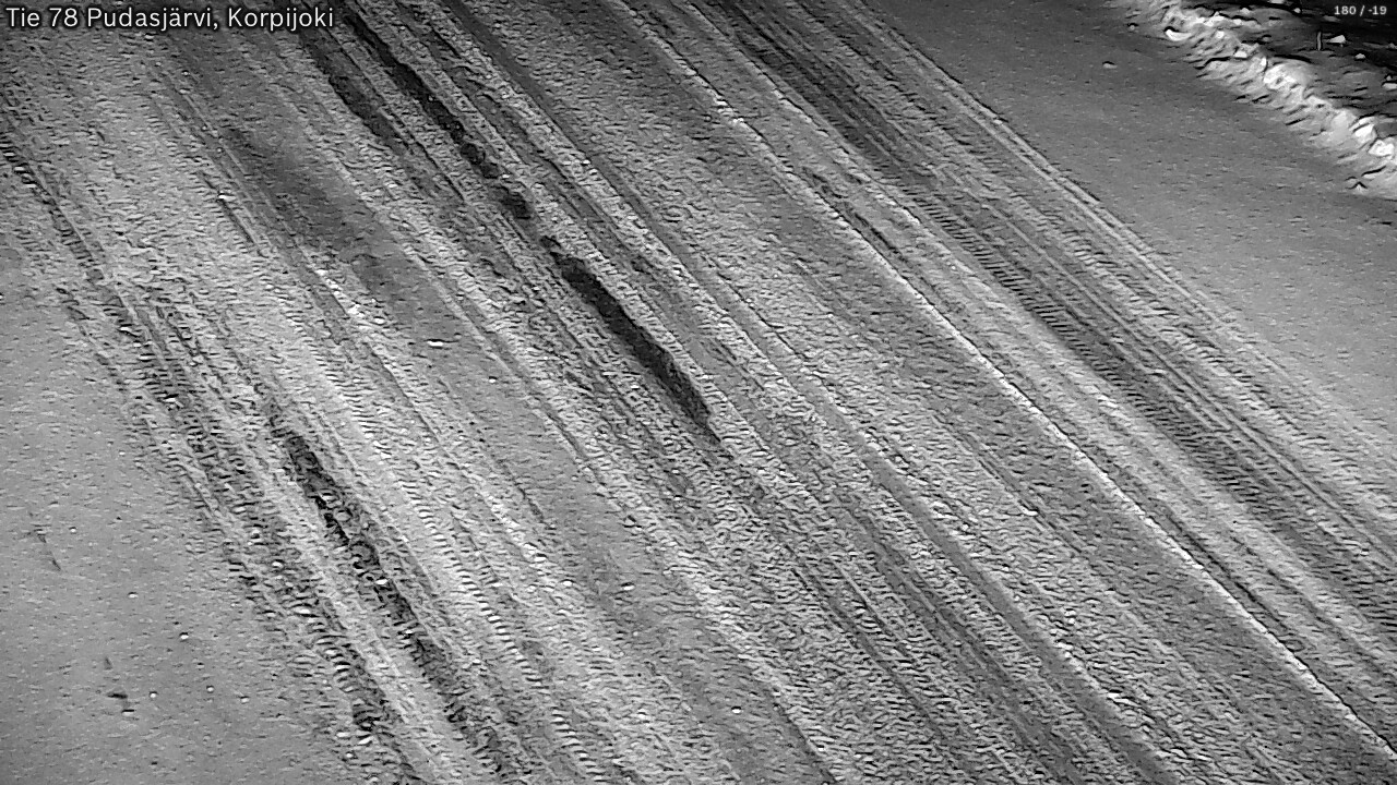 Weather Camera Image Road 78 Pudasjärvi, Korpijoki, Pudasjärvi, Pohjois-Pohjanmaa