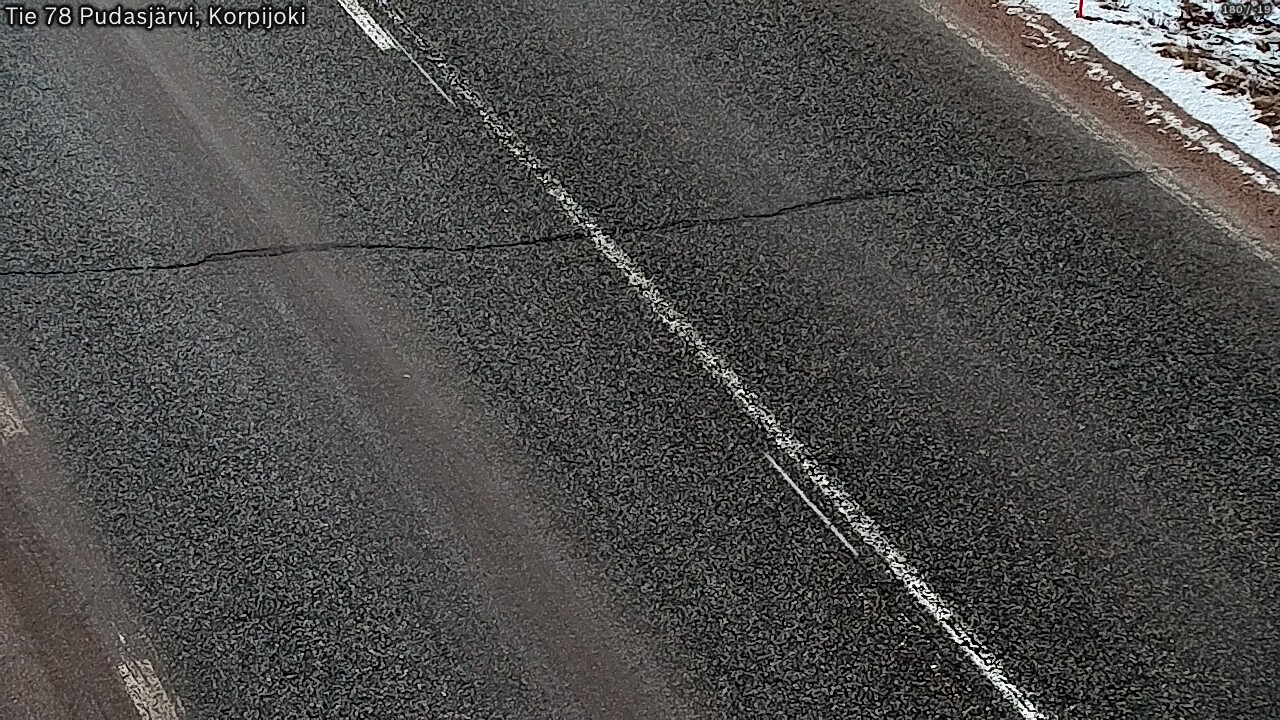 Kelikamerat Kuva Tie 78 Pudasjärvi, Korpijo, Pudasjärvi, Pohjois-Pohjanmaa