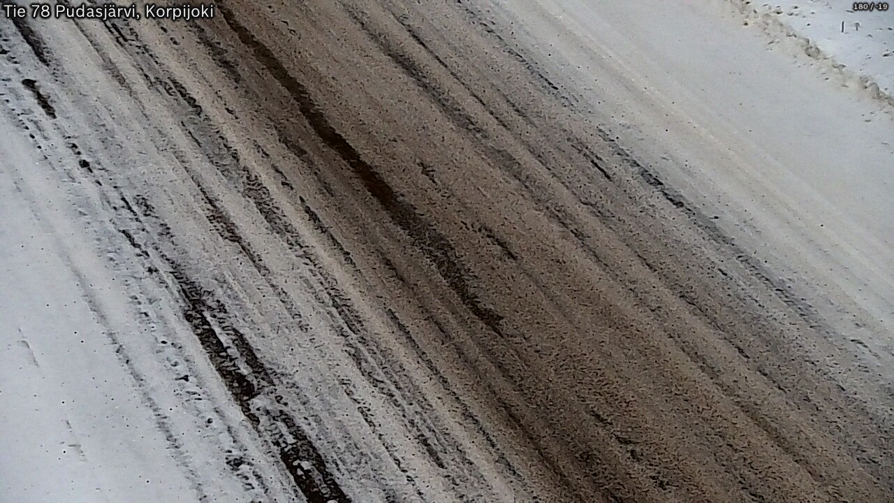 Weather Camera Image Road 78 Pudasjärvi, Korpijoki, Pudasjärvi, Pohjois-Pohjanmaa