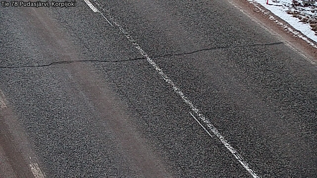 Kelikamerat Kuva Tie 78 Pudasjärvi, Korpijo, Pudasjärvi, Pohjois-Pohjanmaa