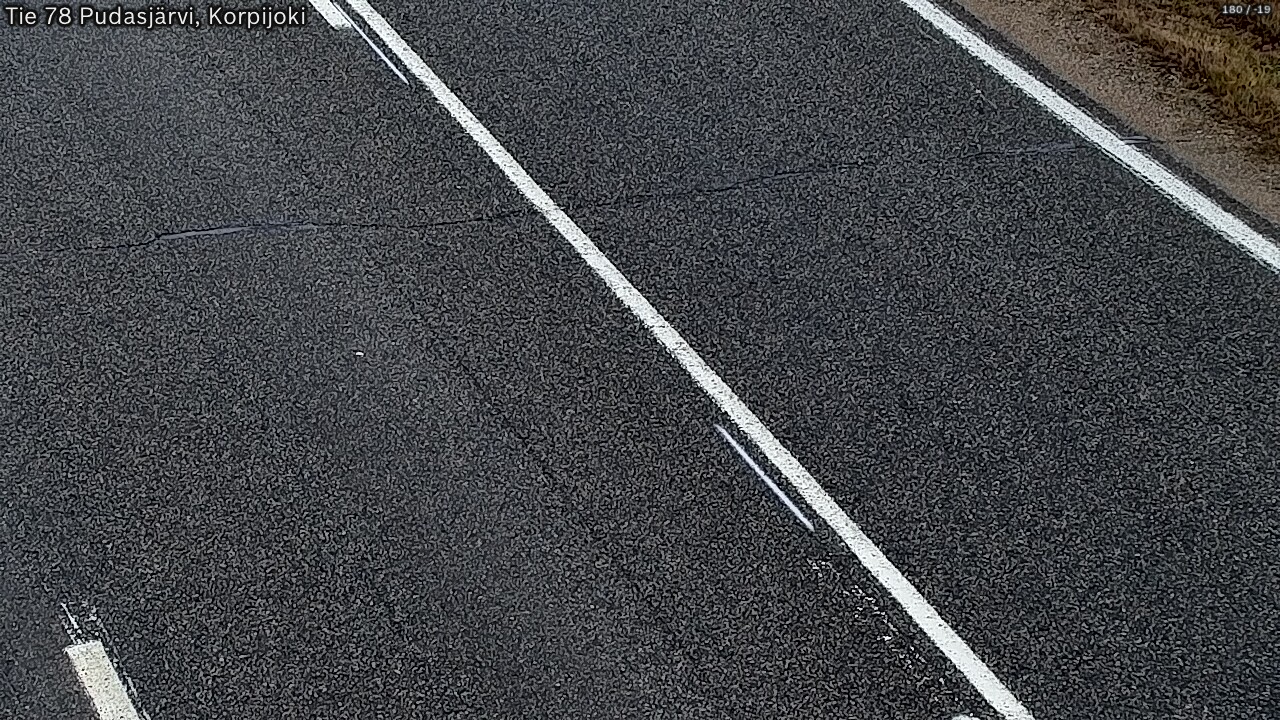 Kelikamerat Kuva Tie 78 Pudasjärvi, Korpijo, Pudasjärvi, Pohjois-Pohjanmaa