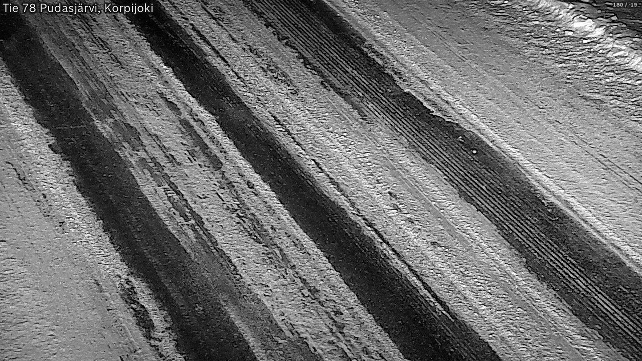 Weather Camera Image Road 78 Pudasjärvi, Korpijoki, Pudasjärvi, Pohjois-Pohjanmaa