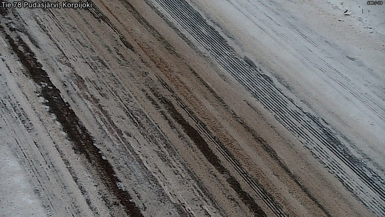 Weather Camera Image Road 78 Pudasjärvi, Korpijoki, Pudasjärvi, Pohjois-Pohjanmaa