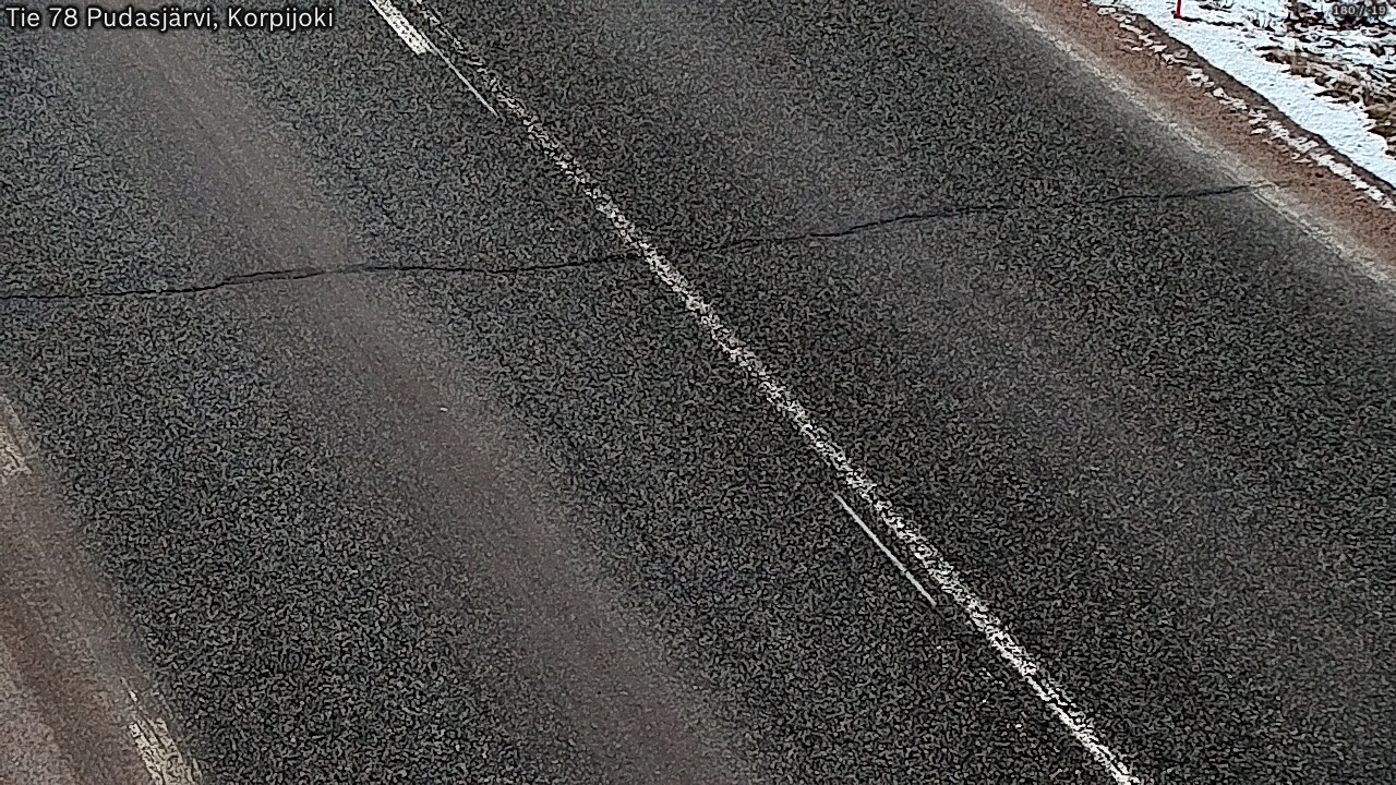 Kelikamerat Kuva Tie 78 Pudasjärvi, Korpijo, Pudasjärvi, Pohjois-Pohjanmaa