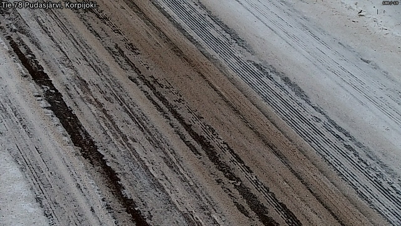 Weather Camera Image Road 78 Pudasjärvi, Korpijoki, Pudasjärvi, Pohjois-Pohjanmaa