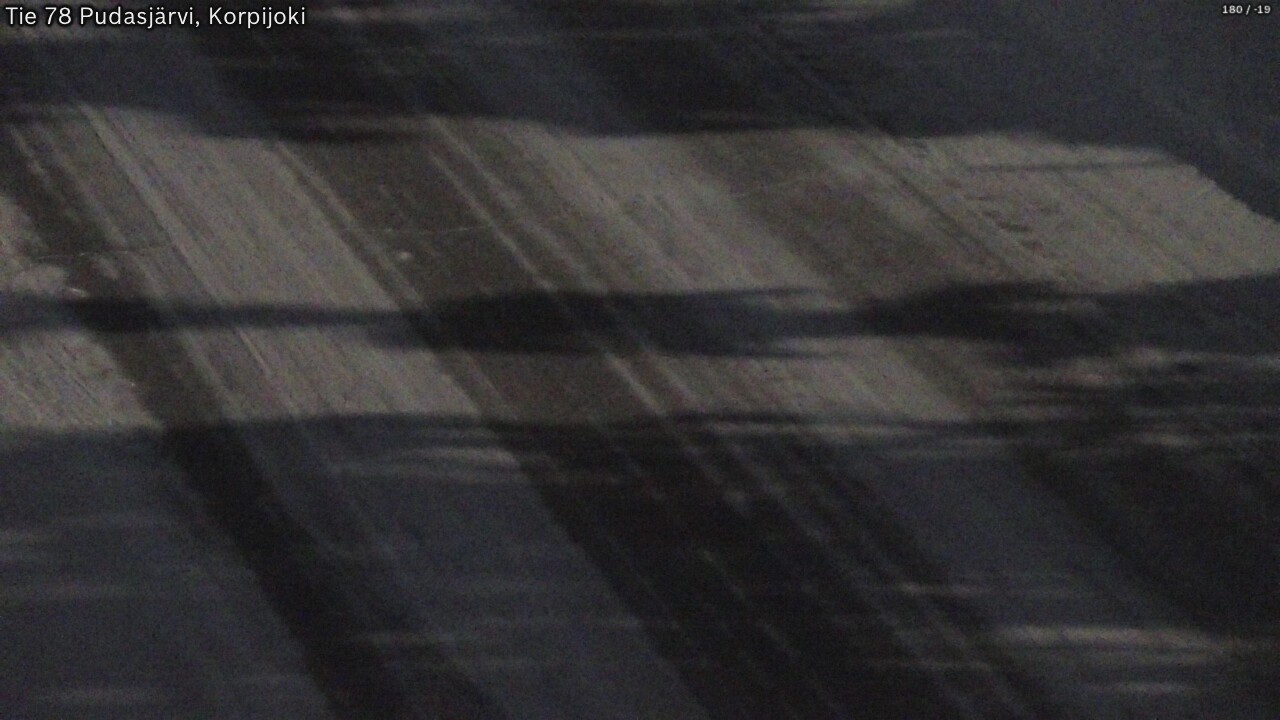 Weather Camera Image Väg 78 Pudasjärvi, Korpijoki, Pudasjärvi, Pohjois-Pohjanmaa