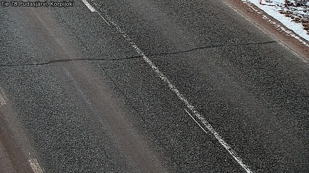 Kelikamerat Kuva Tie 78 Pudasjärvi, Korpijo, Pudasjärvi, Pohjois-Pohjanmaa