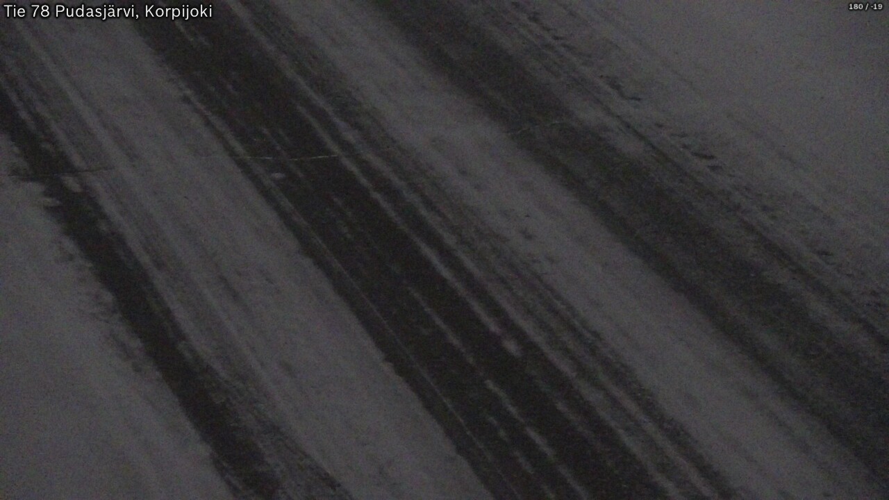 Kelikamerat Kuva Tie 78 Pudasjärvi, Korpijo, Pudasjärvi, Pohjois-Pohjanmaa