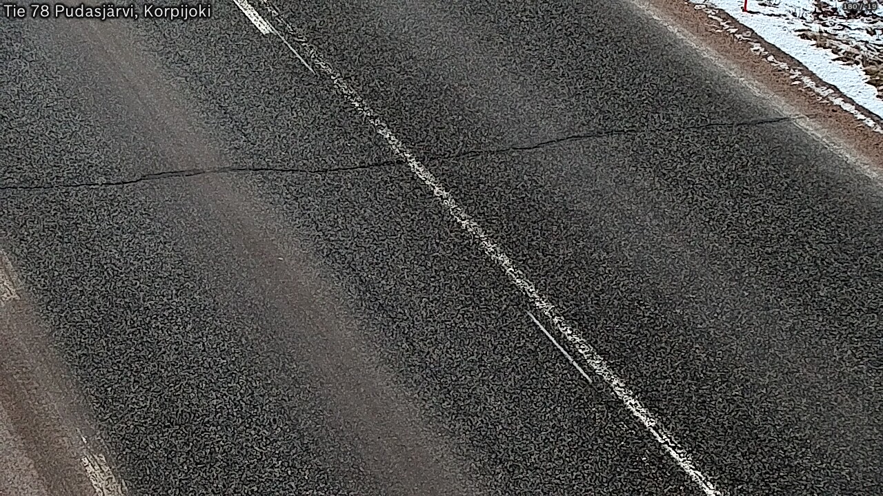 Kelikamerat Kuva Tie 78 Pudasjärvi, Korpijo, Pudasjärvi, Pohjois-Pohjanmaa