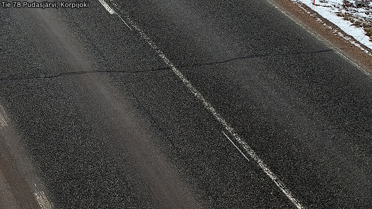 Kelikamerat Kuva Tie 78 Pudasjärvi, Korpijo, Pudasjärvi, Pohjois-Pohjanmaa