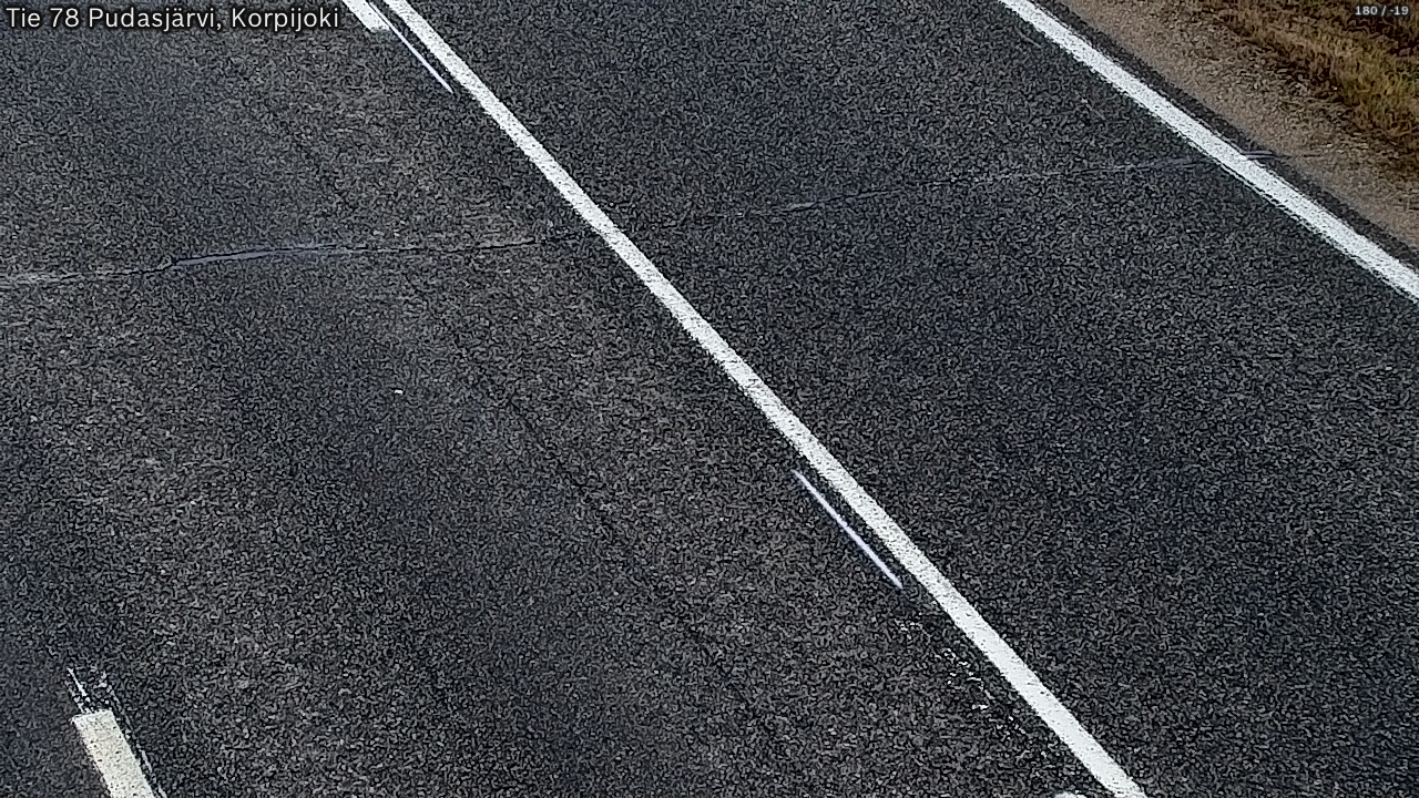 Kelikamerat Kuva Tie 78 Pudasjärvi, Korpijo, Pudasjärvi, Pohjois-Pohjanmaa