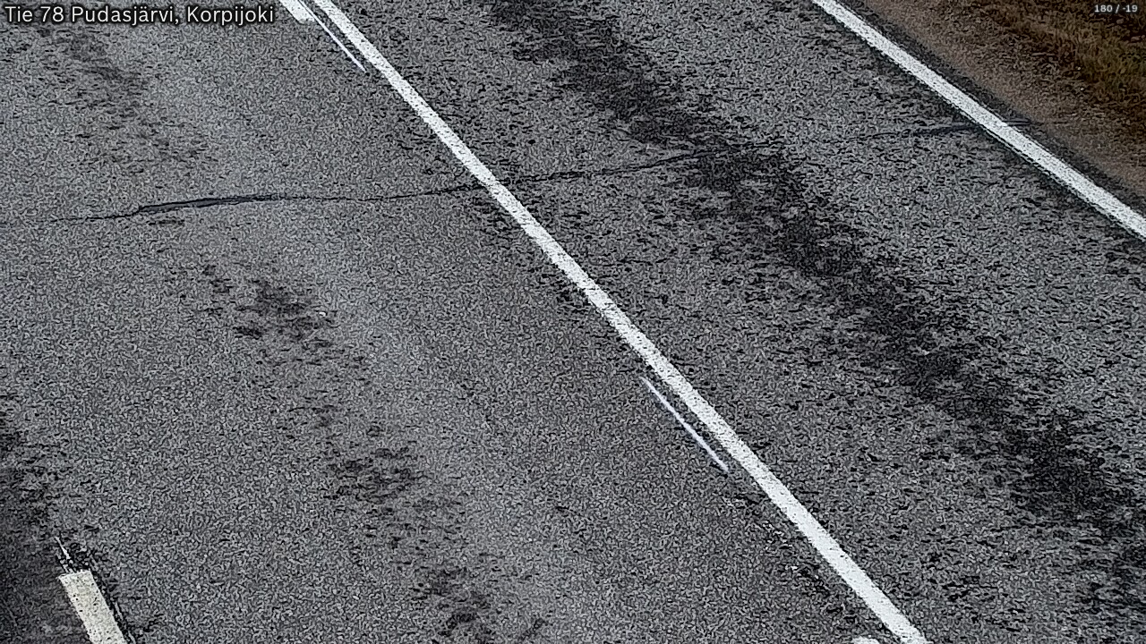 Kelikamerat Kuva Tie 78 Pudasjärvi, Korpijo, Pudasjärvi, Pohjois-Pohjanmaa