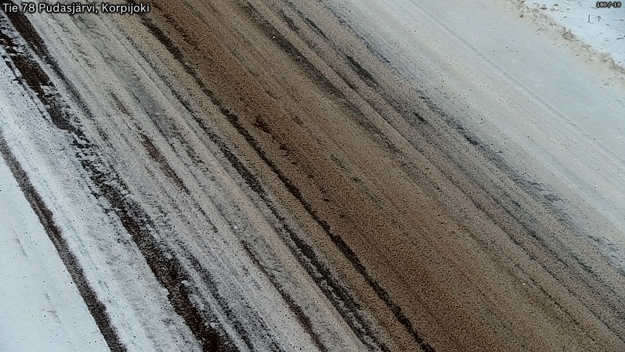 Weather Camera Image Road 78 Pudasjärvi, Korpijoki, Pudasjärvi, Pohjois-Pohjanmaa