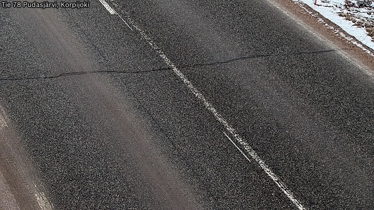 Kelikamerat Kuva Tie 78 Pudasjärvi, Korpijo, Pudasjärvi, Pohjois-Pohjanmaa