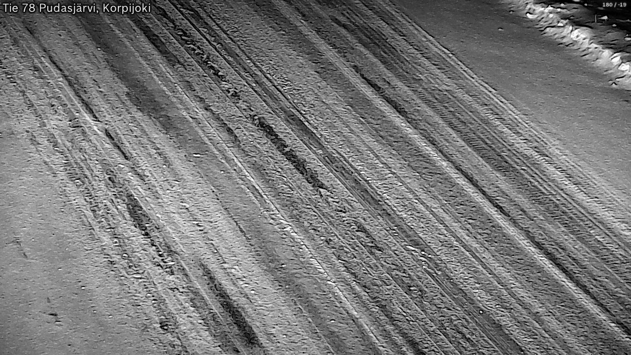 Weather Camera Image Road 78 Pudasjärvi, Korpijoki, Pudasjärvi, Pohjois-Pohjanmaa
