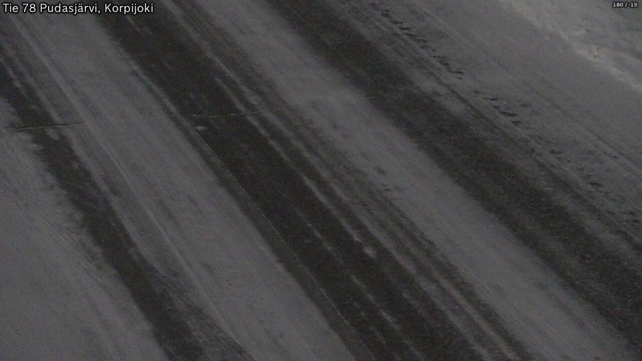 Weather Camera Image Road 78 Pudasjärvi, Korpijoki, Pudasjärvi, Pohjois-Pohjanmaa