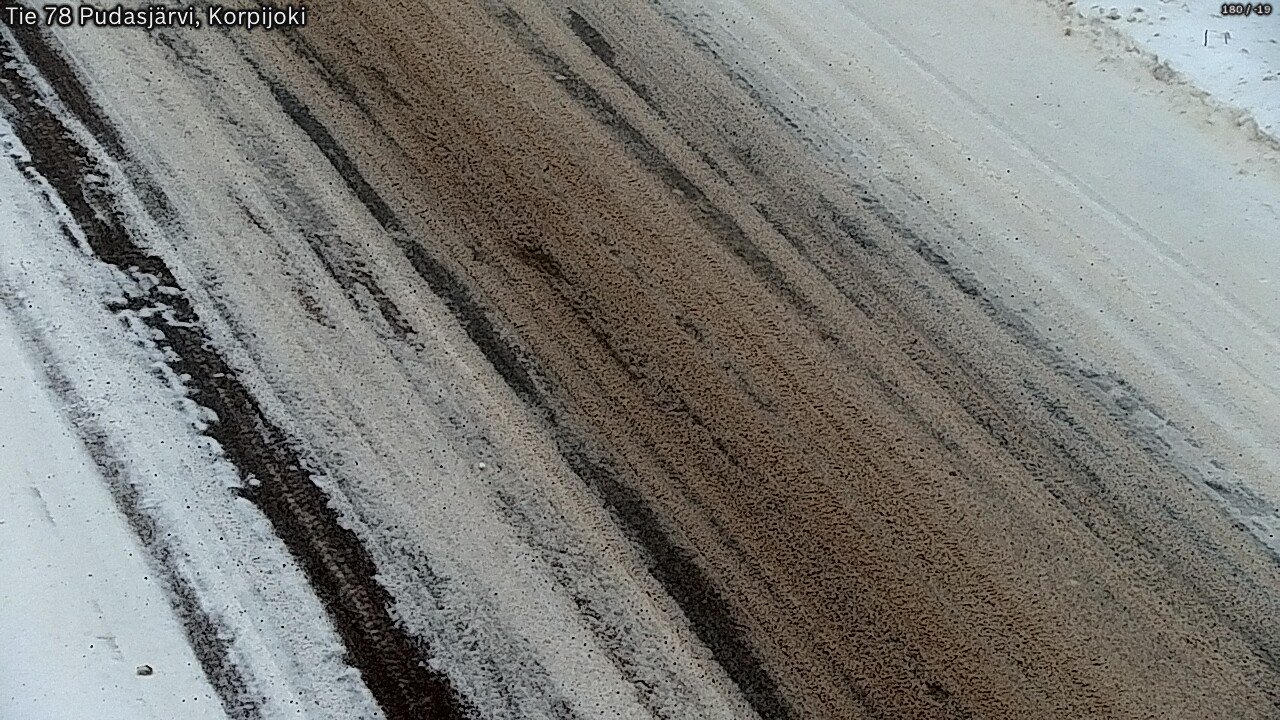 Weather Camera Image Road 78 Pudasjärvi, Korpijoki, Pudasjärvi, Pohjois-Pohjanmaa