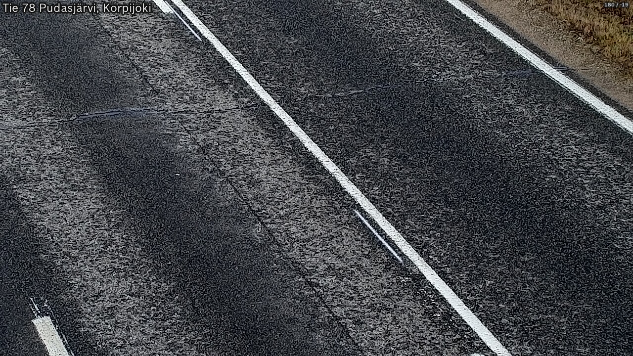 Kelikamerat Kuva Tie 78 Pudasjärvi, Korpijo, Pudasjärvi, Pohjois-Pohjanmaa