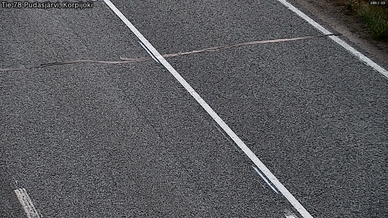 Kelikamerat Kuva Tie 78 Pudasjärvi, Korpijo, Pudasjärvi, Pohjois-Pohjanmaa