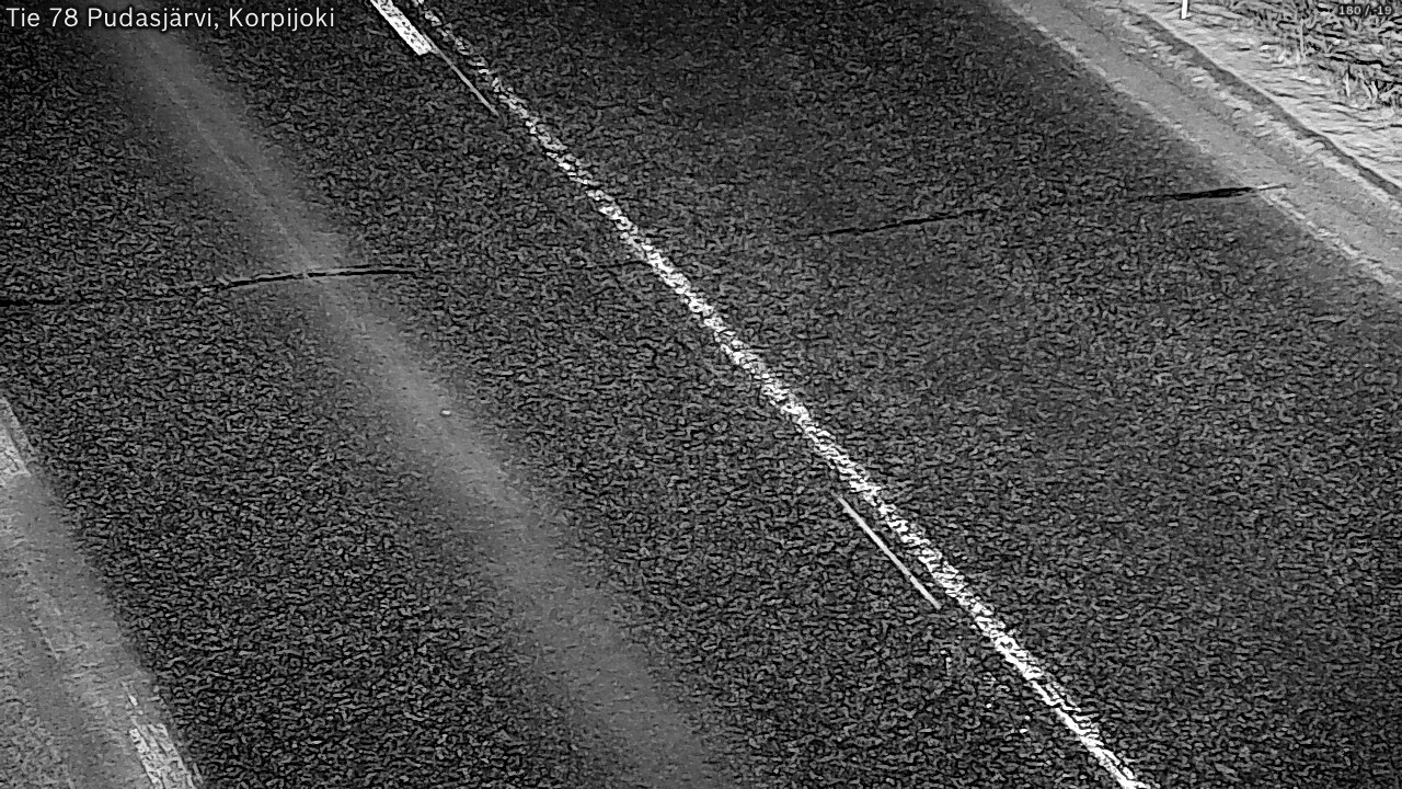 Kelikamerat Kuva Tie 78 Pudasjärvi, Korpijo, Pudasjärvi, Pohjois-Pohjanmaa