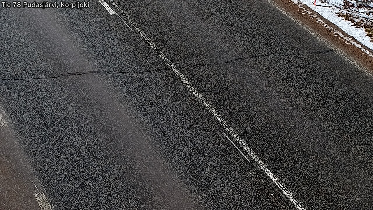 Kelikamerat Kuva Tie 78 Pudasjärvi, Korpijo, Pudasjärvi, Pohjois-Pohjanmaa