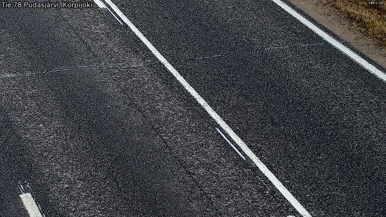 Kelikamerat Kuva Tie 78 Pudasjärvi, Korpijo, Pudasjärvi, Pohjois-Pohjanmaa