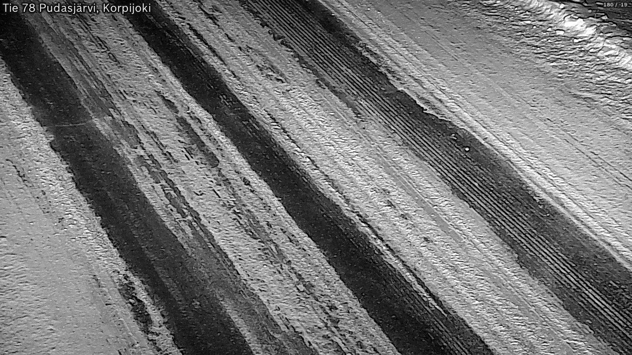 Weather Camera Image Road 78 Pudasjärvi, Korpijoki, Pudasjärvi, Pohjois-Pohjanmaa