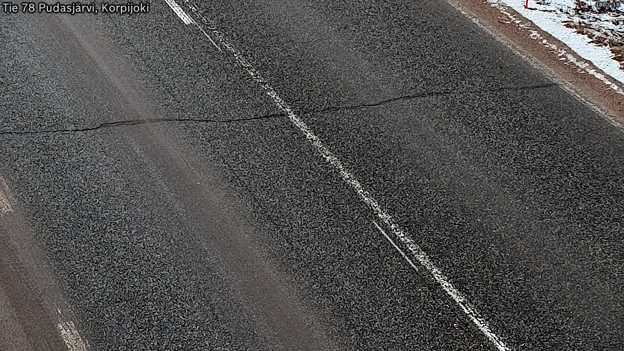 Kelikamerat Kuva Tie 78 Pudasjärvi, Korpijo, Pudasjärvi, Pohjois-Pohjanmaa